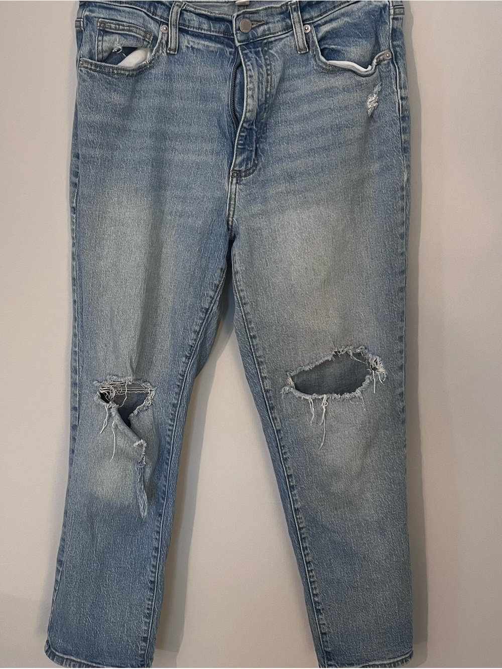Universal Thread Light 90’s High Rise Slim Blue Denim Jeans Distressed Size 10R